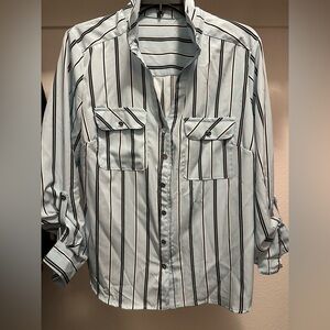 Striped Button-Up Men's Shirt